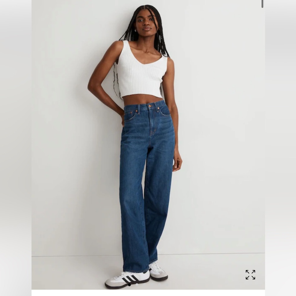Madewell Baggy Straight Blue Denim Jeans Size 27